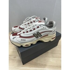 New Balance 1000 Men's 9 'Sea Salt Astro Dust' White Red Sneakers Shoes M1000CB